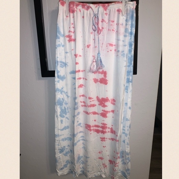 COTTON Candy Tie Dye Maxi Skirt - Picture 6 of 13